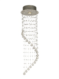 Colorado Crystal Ceiling Lights Diyas Single Crystal Pendants